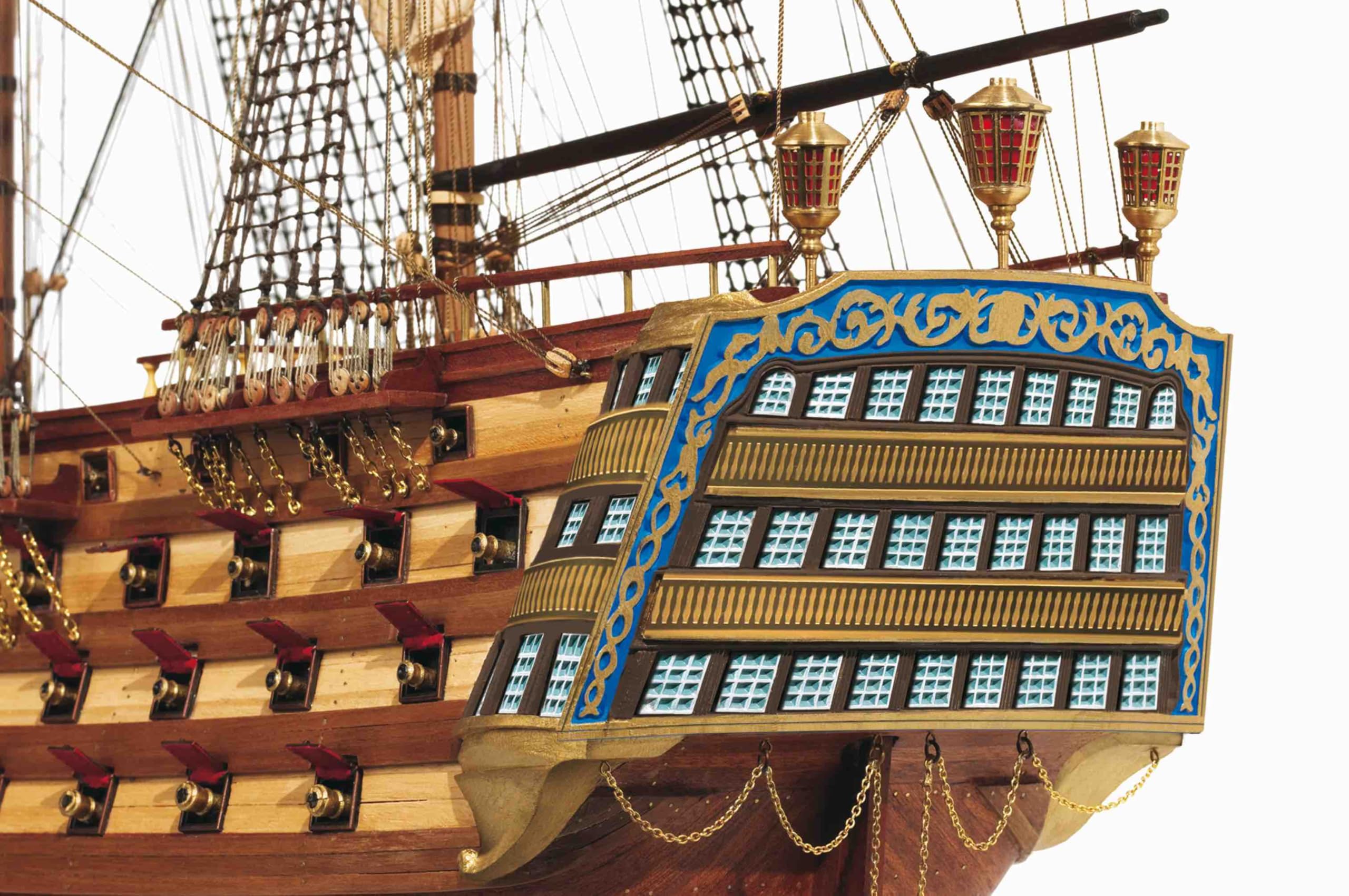 Amazon.com: EarthMark Santisima Trinidad 1:90 Scale Wood and Metal