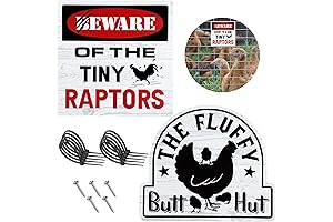 Jetec Chicken Coop Signs Around and Find Out Signs Chicken Coop Farm...