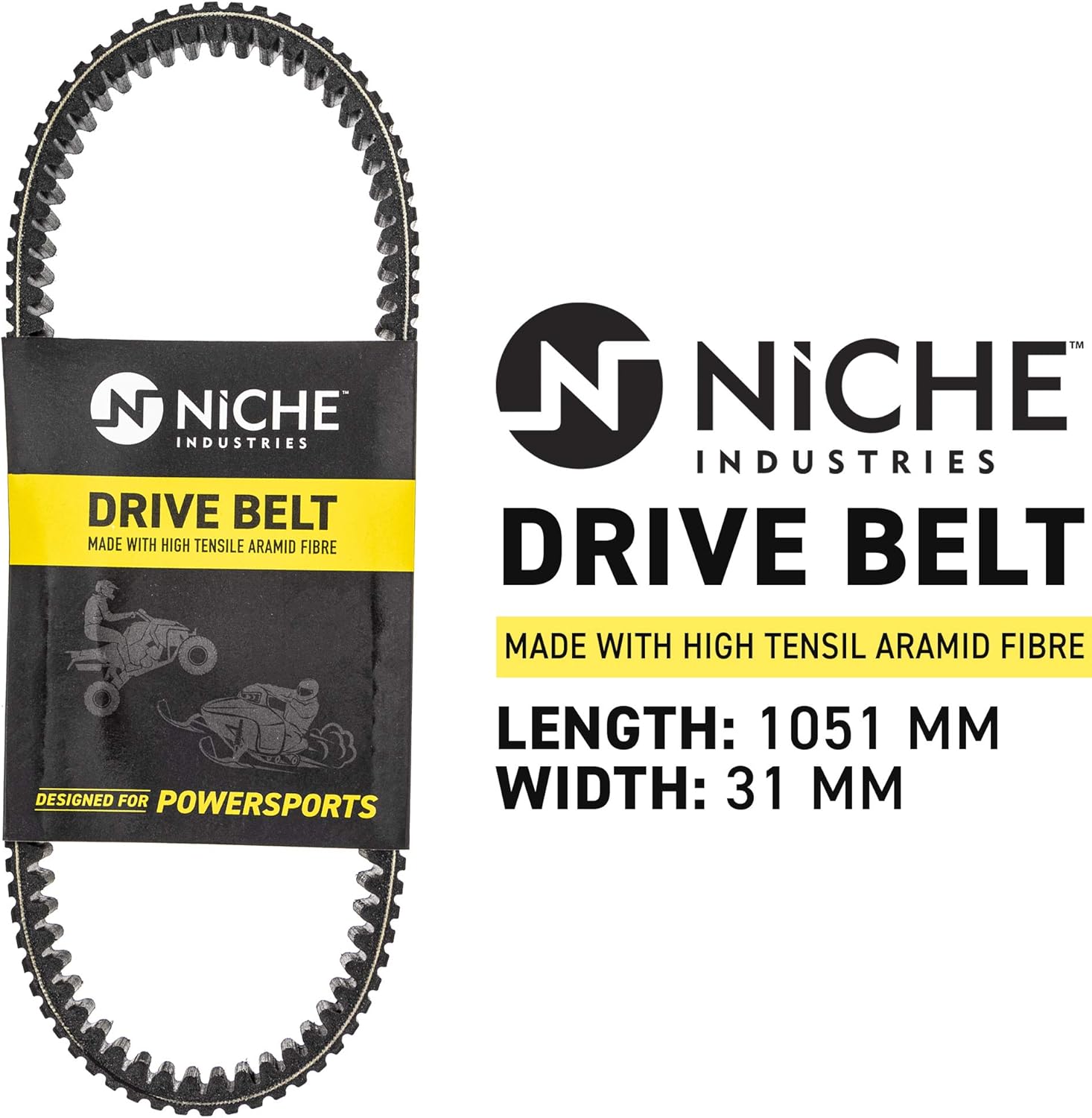 NICHE Drive Belt 3211077 3211048 for 1993-2019 Polaris Ranger 500 RZR 800 Scrambler 400 Trail Boss 250 Xplorer 300 : Automotive