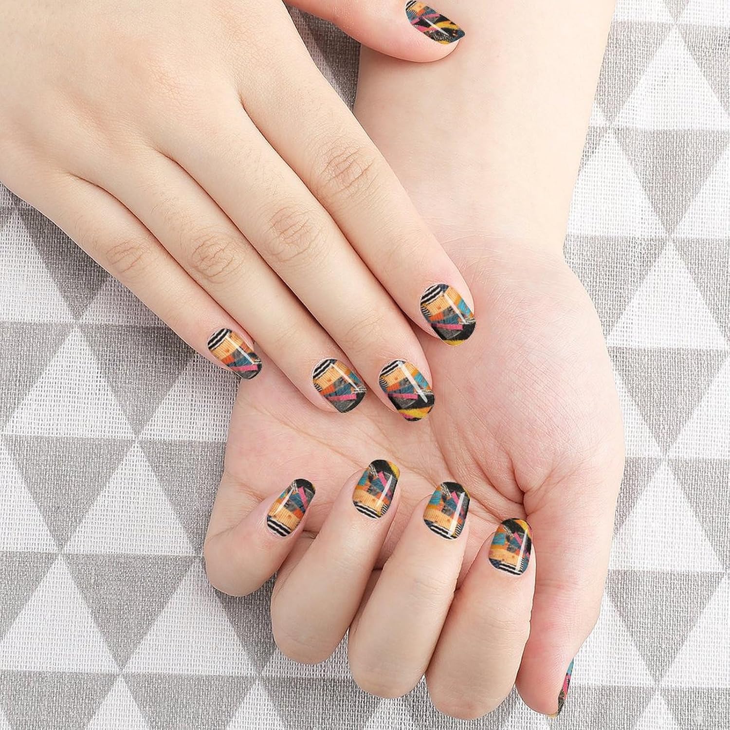 Nail Strips Bundle Full Wrap Long Lasting Nail Polish Strips Easy Application and Removal Salon Quality Self Adhesive Art Stickers for Women Gifts