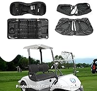 Vista 5 de XUANYUDG0769 Fundas de Asiento Delantero y Trasero para Carrito de Golf para EZGO TXT/RXV Club Car DS/Precedent Yamaha G29, Hechas de Vinilo