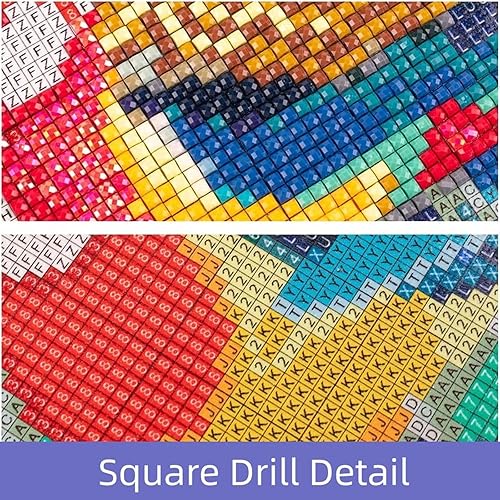 Miniatura 10 de Kits de pintura de diamantes para adultos, arte de diamantes de imitación 5D, pintura por números para adultos, kit de bordado de diamantes de