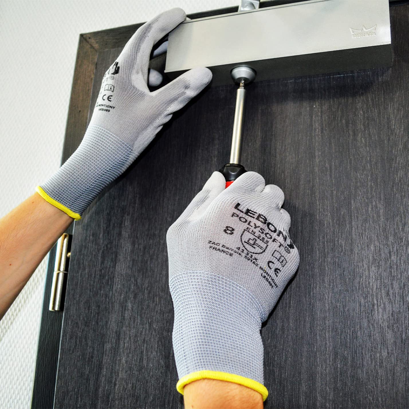 LEBON POWERFIT Arbeitshandschuhe – Leicht & Schnittfest | Für Garten, Bau, Hobby
