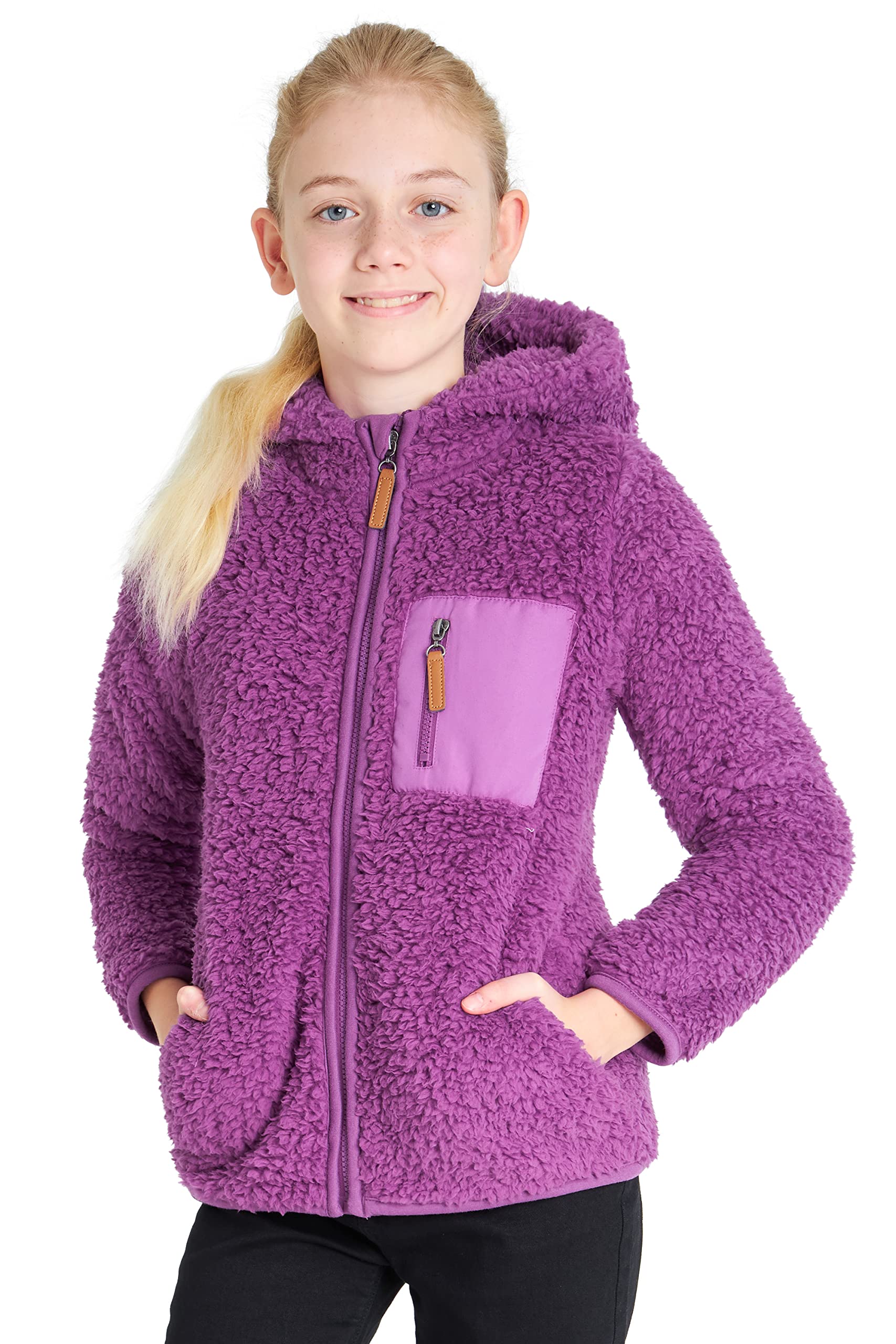 CityComfort Sudadera Niña Cremallera Chaqueta Forro Polar 3-14 Años