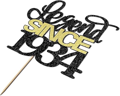 Miniatura 5 de Migeaks Legend since 1969 - Decoración para tartas, hombres y mujeres animan a los 55 años de edad, decoración de pasteles de feliz cumpleaños,