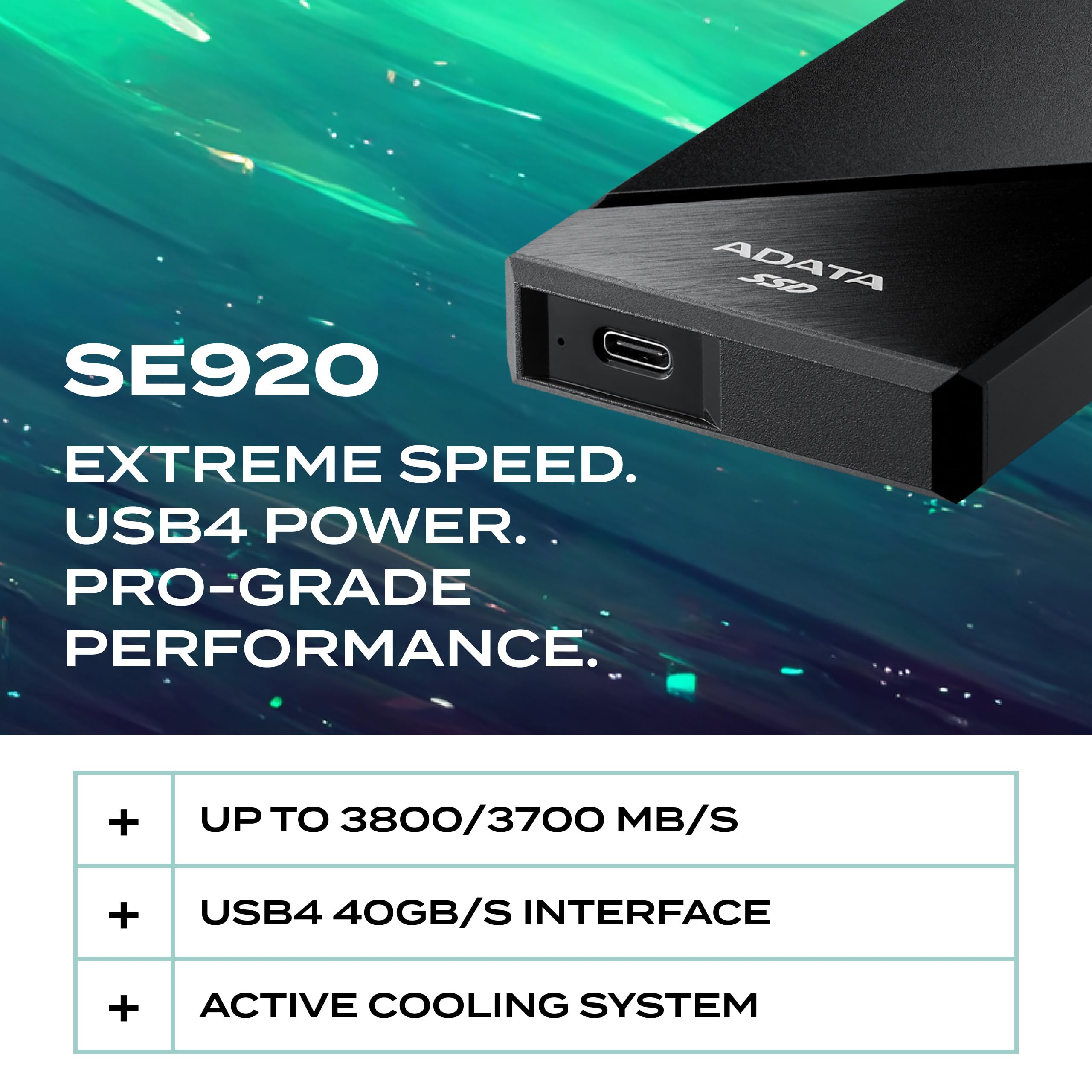ADATA SE920, disque SSD portable, 2 To