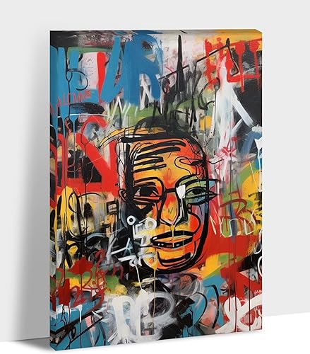 Miniatura 88 de ANRUOXI Graffiti - Lienzo decorativo para pared, diseño abstracto retro, pintura urbana moderna, póster de decoración de pared de zapatos para