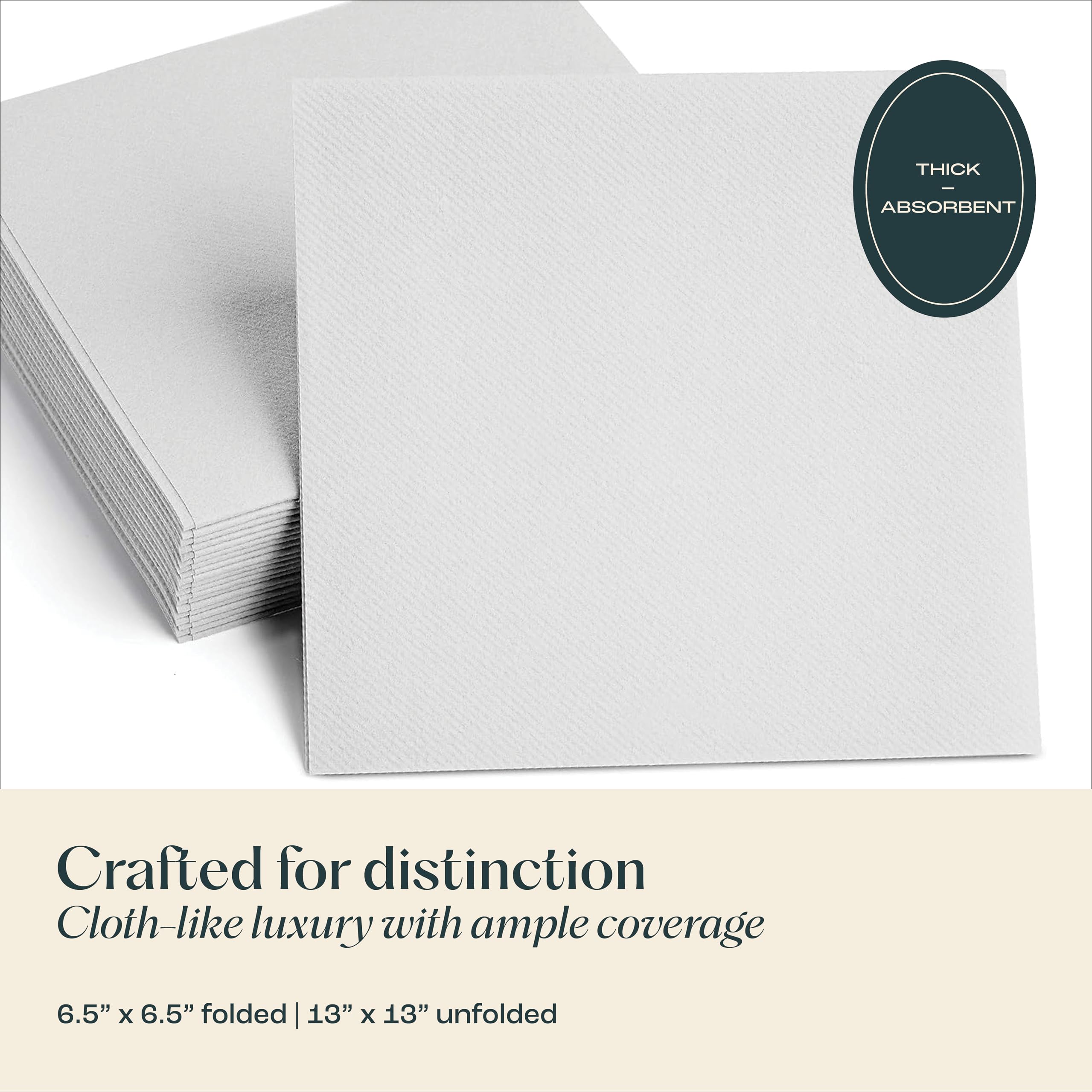 200 servilletas de papel de lino para el almuerzo – Servilletas desechables para uso diario – Ideal para almuerzo, cena, fiestas, bodas, restaurantes o eventos.