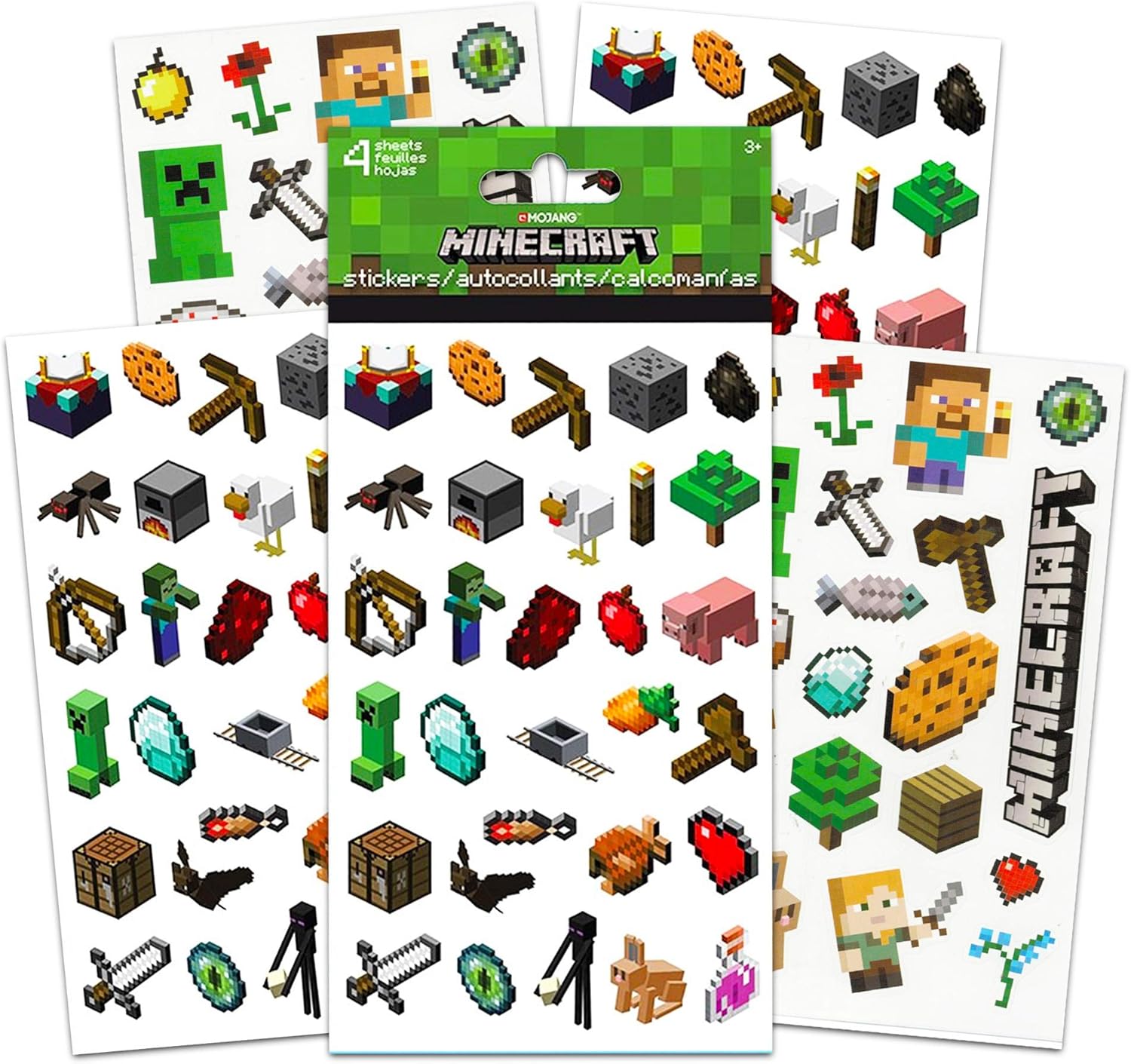 buy minecraft stickers party favors ultimate set bundle includes over 400 minecraft stickers with bonus animal stickers minecraft party supplies online in turkey b07y5sxyds