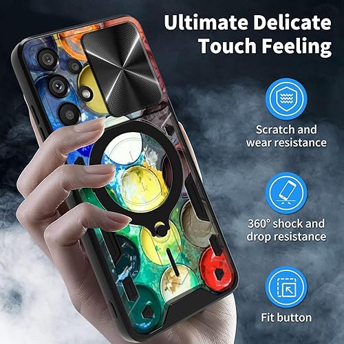 Vista 37 de Funda protectora híbrida para Samsung Galaxy A53 5G de 6.5 pulgadas y anillo giratorio de 360 grados, función atril, híbrida, de doble capa