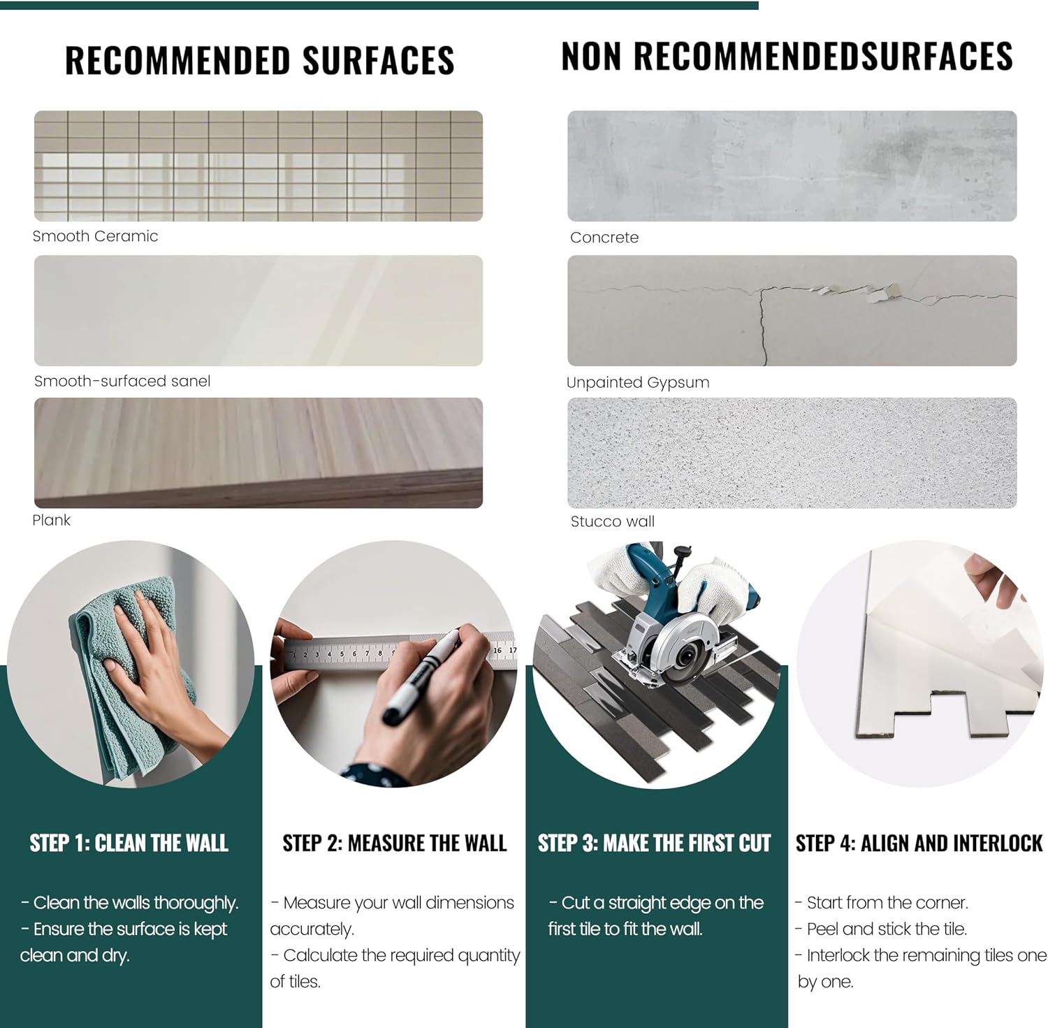 5-Sheet Peel and Stick Mosaic Natural Real Stone Glass Self Adhesive Marble Tiles, 12" x 12" Backsplash for Kitchen Bathroom Fireplace Vanity, Black