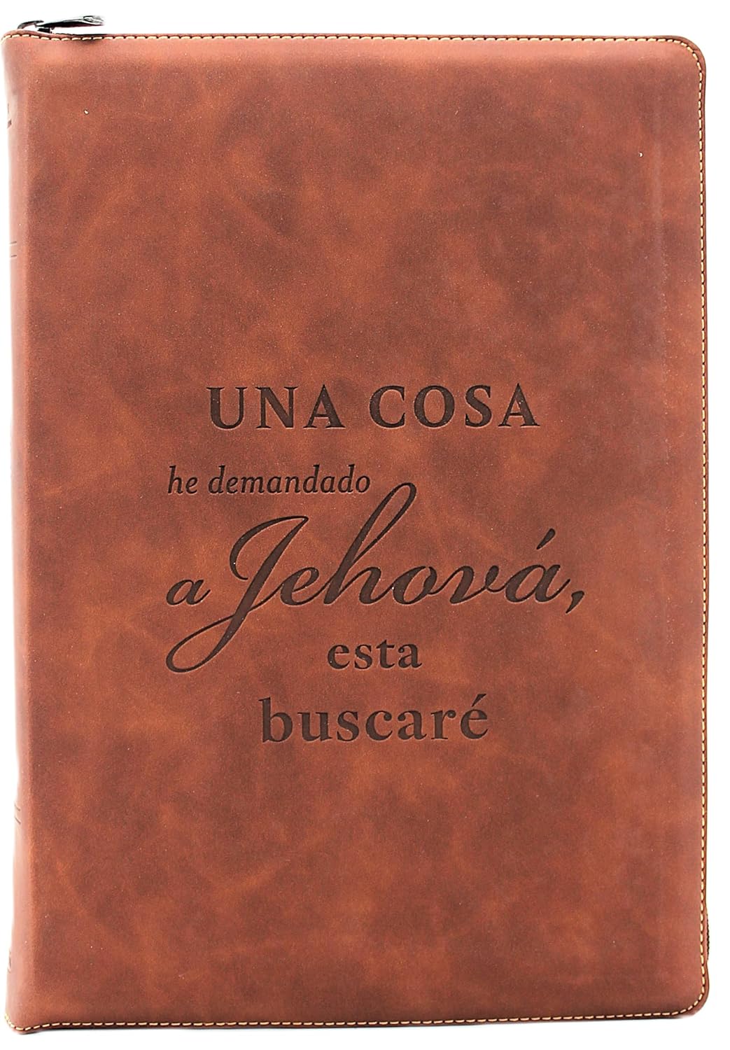Biblia de Estudio Reina Valera 1960 ArcoIris en nueva letra grande con Cierre Indice Senti Cuero color Cafe con Estuche de proteccion. Edicion Especial Una cosa he demandado a Jehova esta buscare Coleccion Celestial      Imitation Leather – June 1, 2025