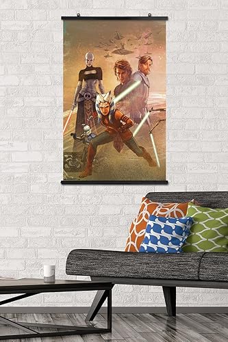 Miniatura 2 de Trends International Star Wars The Clone Wars - Póster de pared mural de celebración, 22.375 x 34 pulgadas, paquete de póster y clip prémium