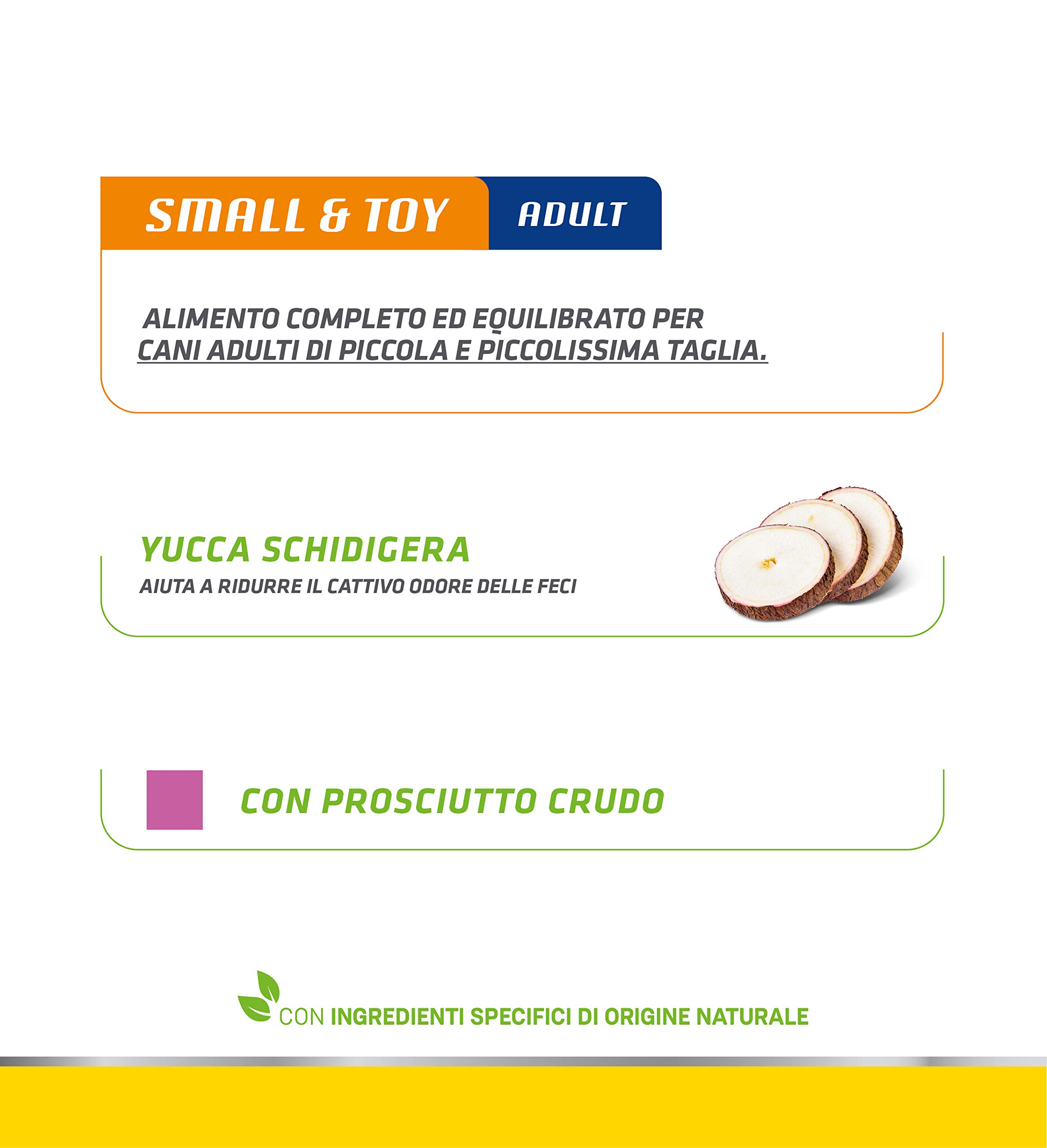 Natural Trainer Small & Toy Cibo Umido per Cani con Prosciutto Crudo 24 x 150 g