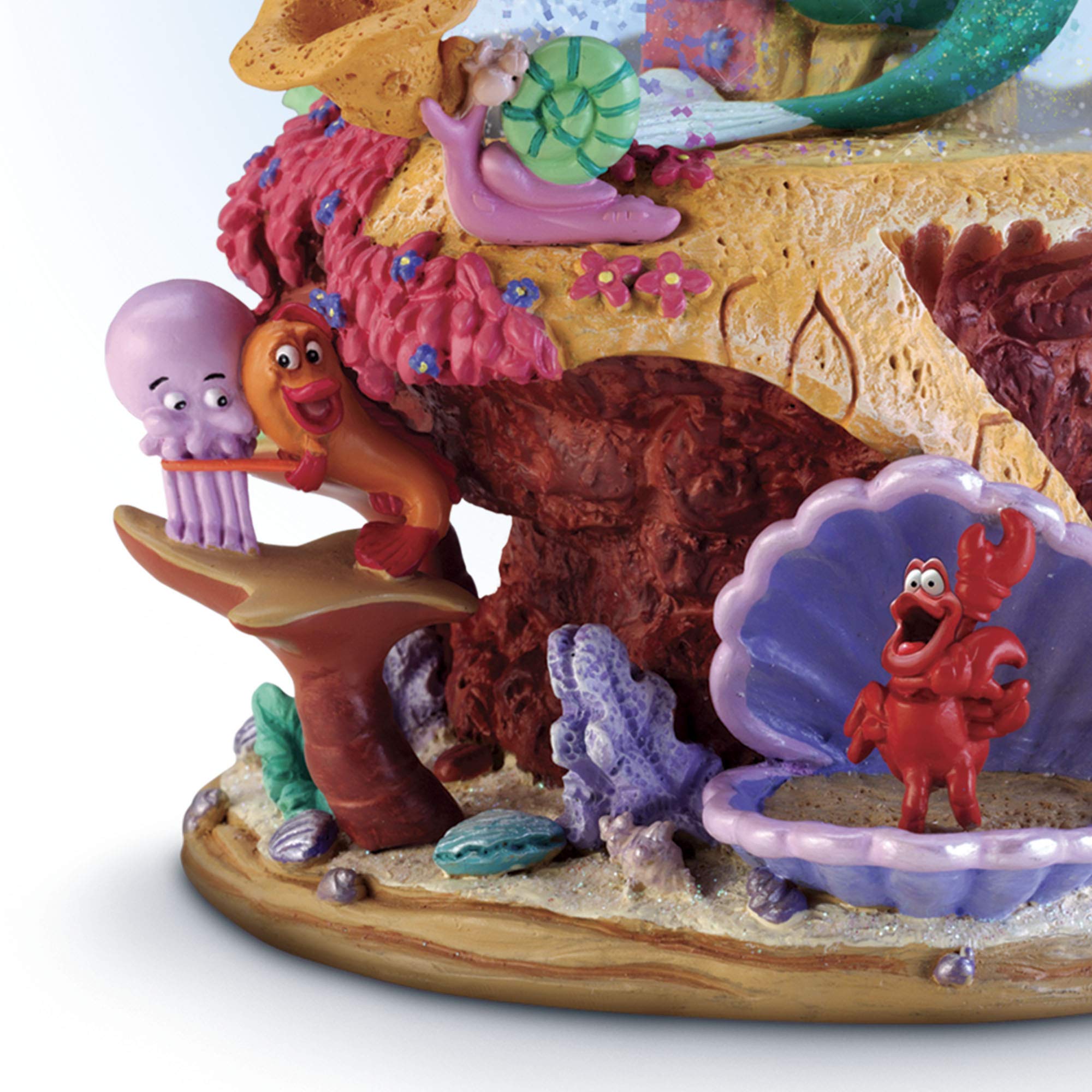 The Bradford Exchange Disney The Little Mermaid Musical Glitter Globe