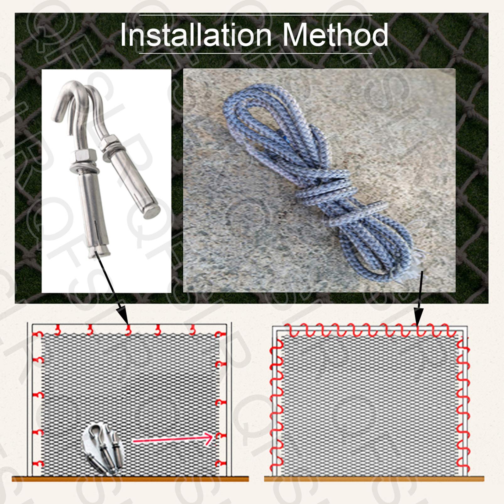 Amazon.co.jp: クライミング ネット ロープ 室内 アウトドア スポーツ