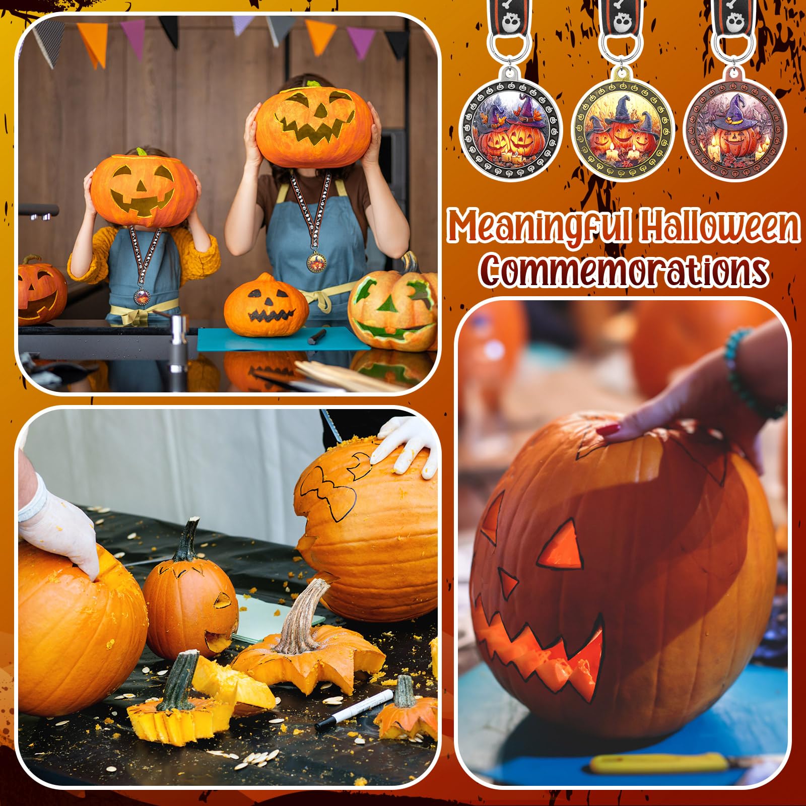 60 Pieces Halloween Party Trophy Awards Halloween Costume Contest Party Prizes