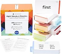 Vista 1 de 652 tarjetas de palabras visuales y fonética Conjunto galardonado para aprender a leer con palabras CVC, combinaciones, sonidos de vocales cortas