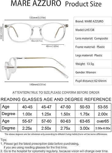 Miniatura 5 de MARE AZZURO Gafas de bloqueo azules redondas para mujer, gafas transparentes de moda para juegos de computadora