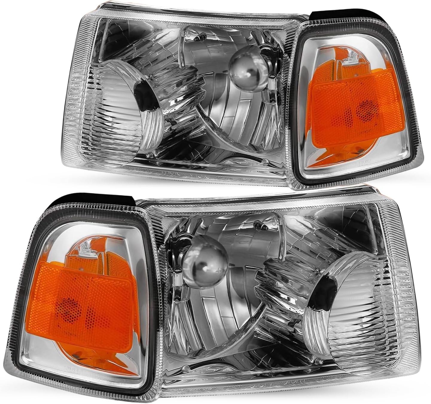 JSBOYAT Headlight Assembly Replacement w/Corner Light 4pcs