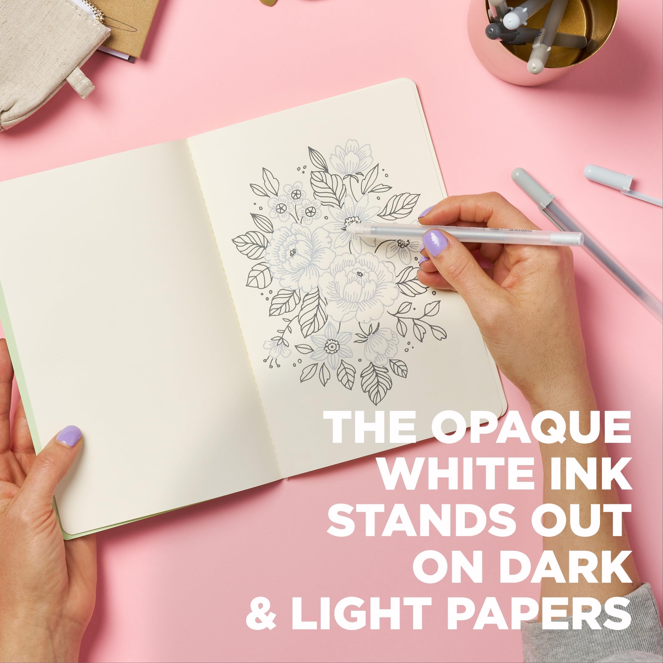 SAKURA Gelly Roll Moonlight 10 Gel Pens - Bold Ink Pen for Journaling Art or Drawing - Gray — view 3