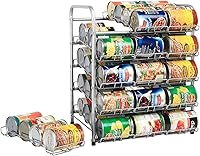 Vista 2 de Rice rat Organizador de latas para despensa, dispensador de almacenamiento de latas para alimentos enlatados (5 niveles)