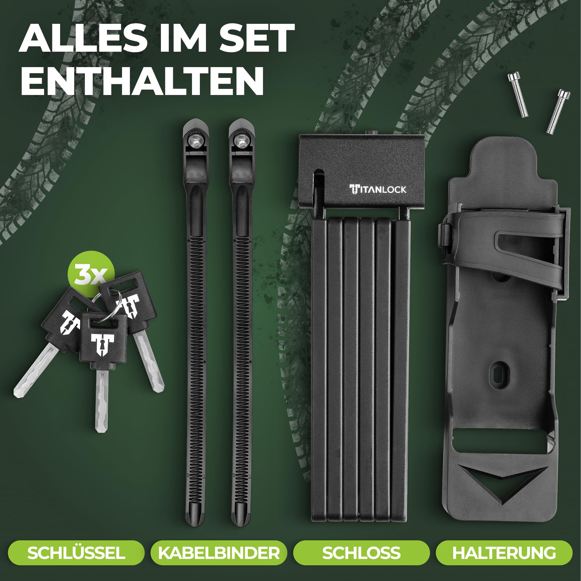 Fahrradschloss Faltschloss ART-Zertifiziert [Das Original] Diebstahlsicher Schnelle + Leichte Montage Rostfrei Sicherheitsstufe 10/10