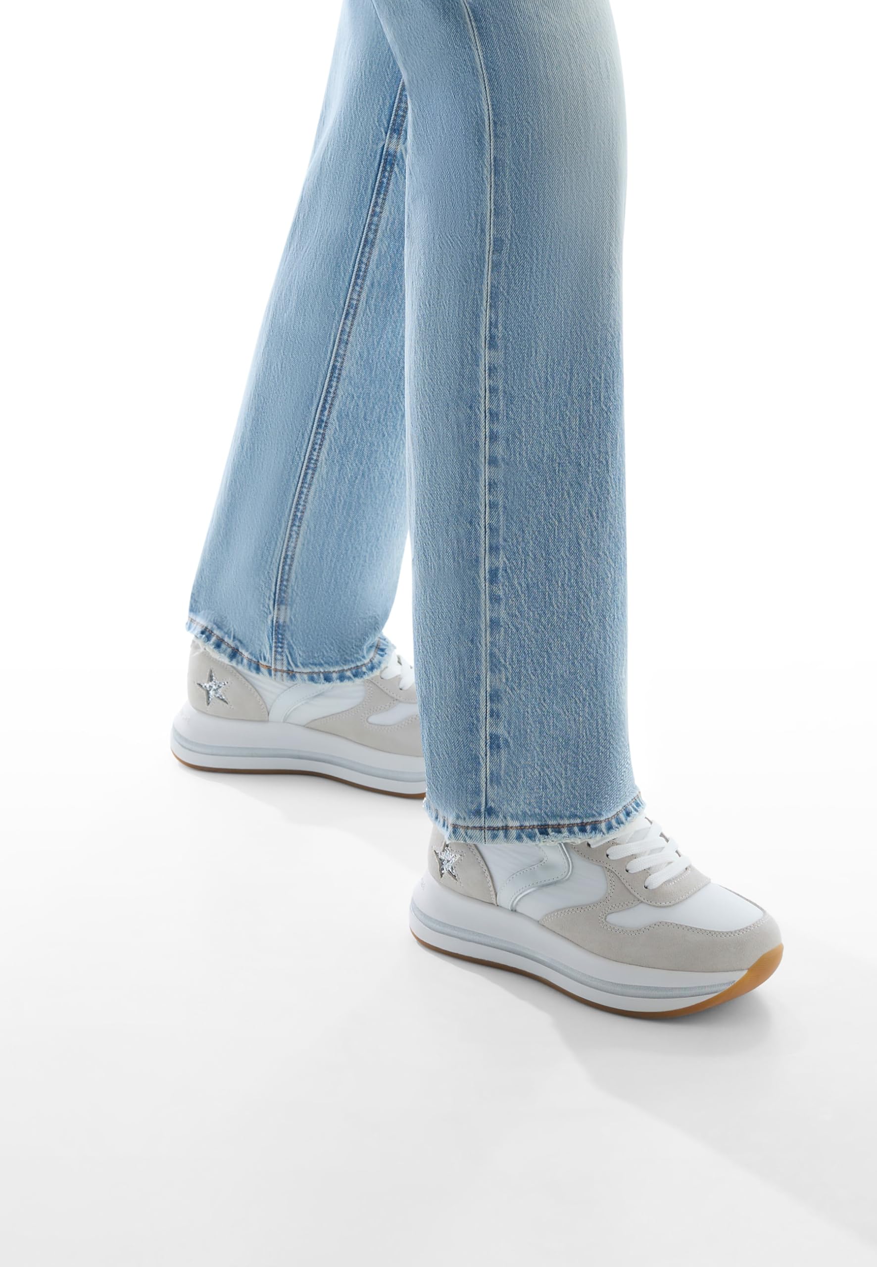 VOILE BLANCHE Zapatillas Deportivas de Ante y Tejido técnico