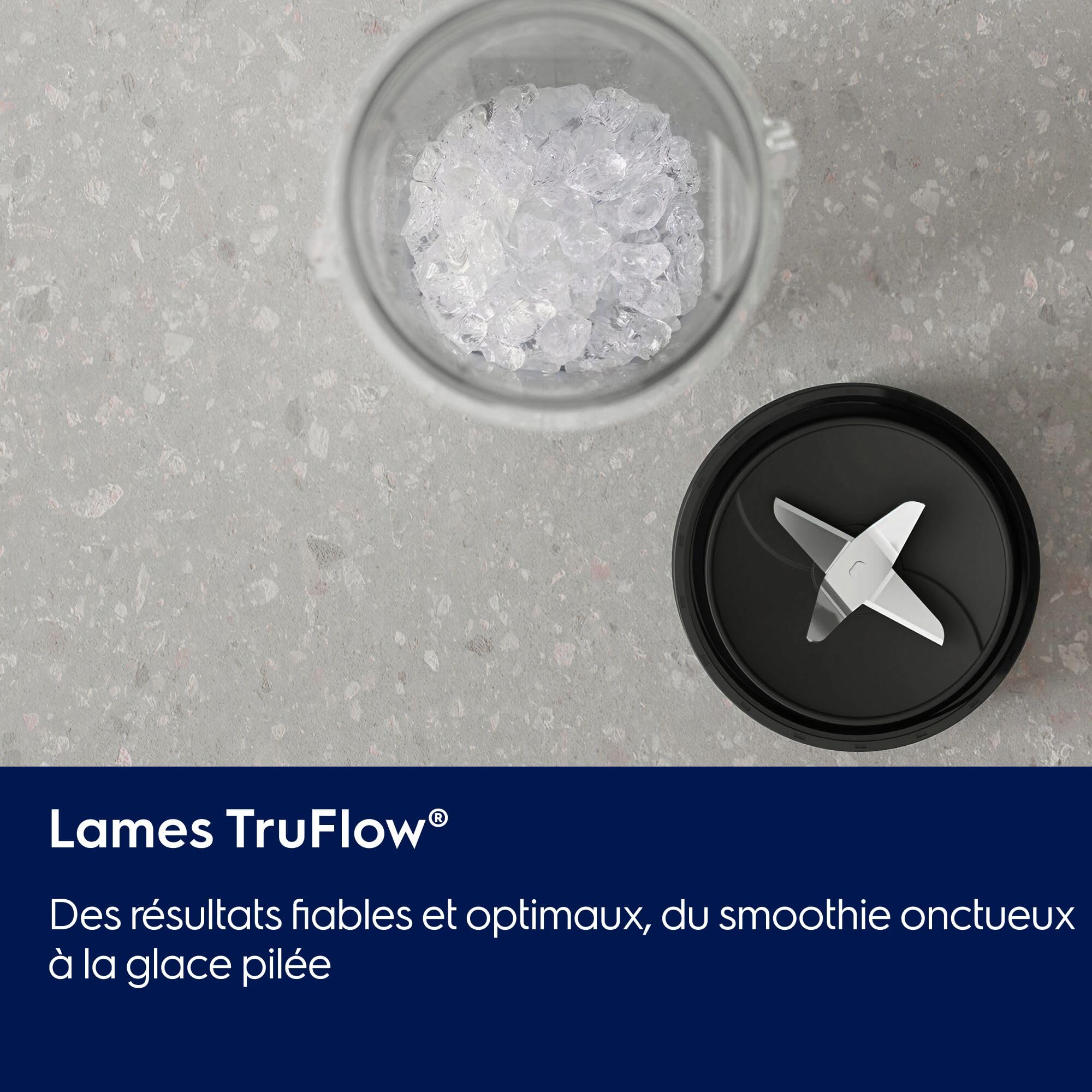 Electrolux Mixeur Sport Create 3 E3SB1-4ST, Lames robustes TruFlow, 2 bouteilles nomades pratiques de 600 ml, Bouton unique, Capacité du bol 0,92L, 300W, Acier inoxydable