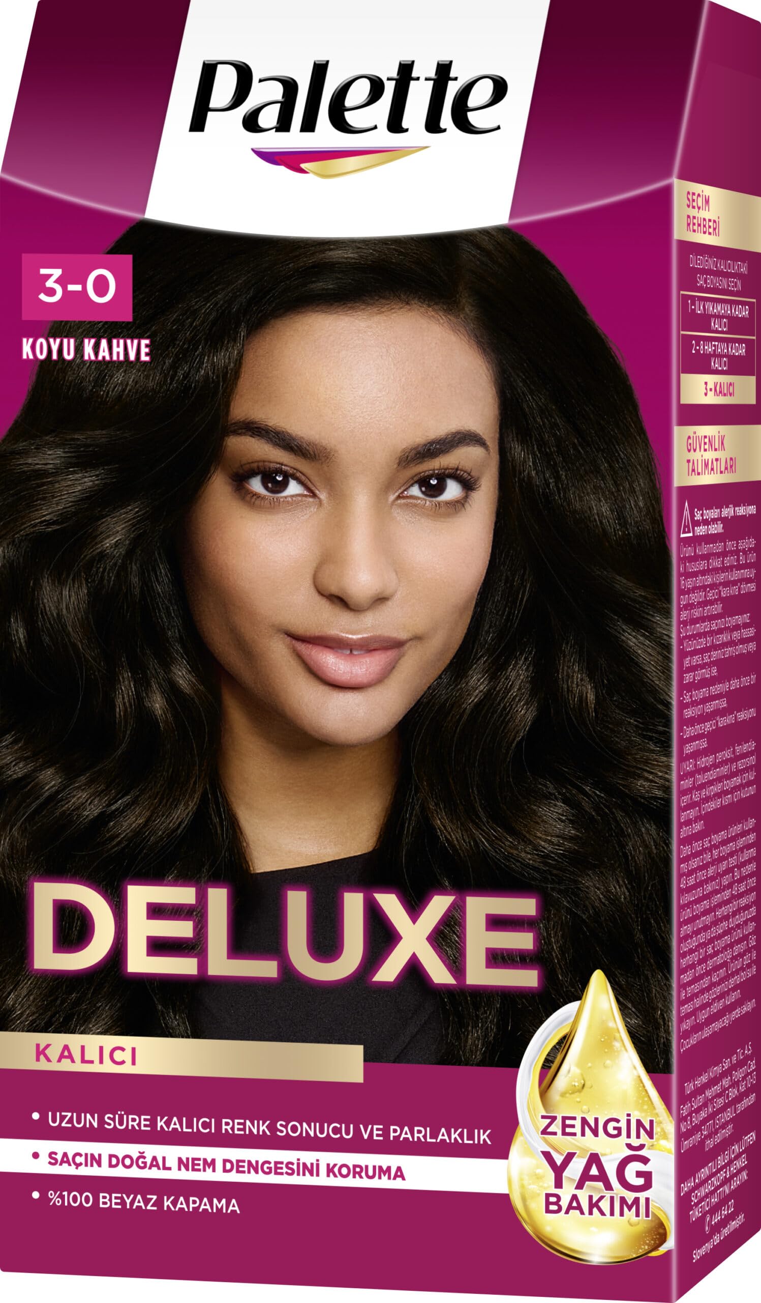 Palette Deluxe 3-0 Koyu Kahve 50 Saç Boyası