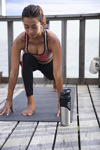 Miniatura 6 de Under Armour Dominate - Botella de agua de acero inoxidable, 24 onzas, agarre corporal de silicona, aislada al vacío, mosquetón de transporte, tapa