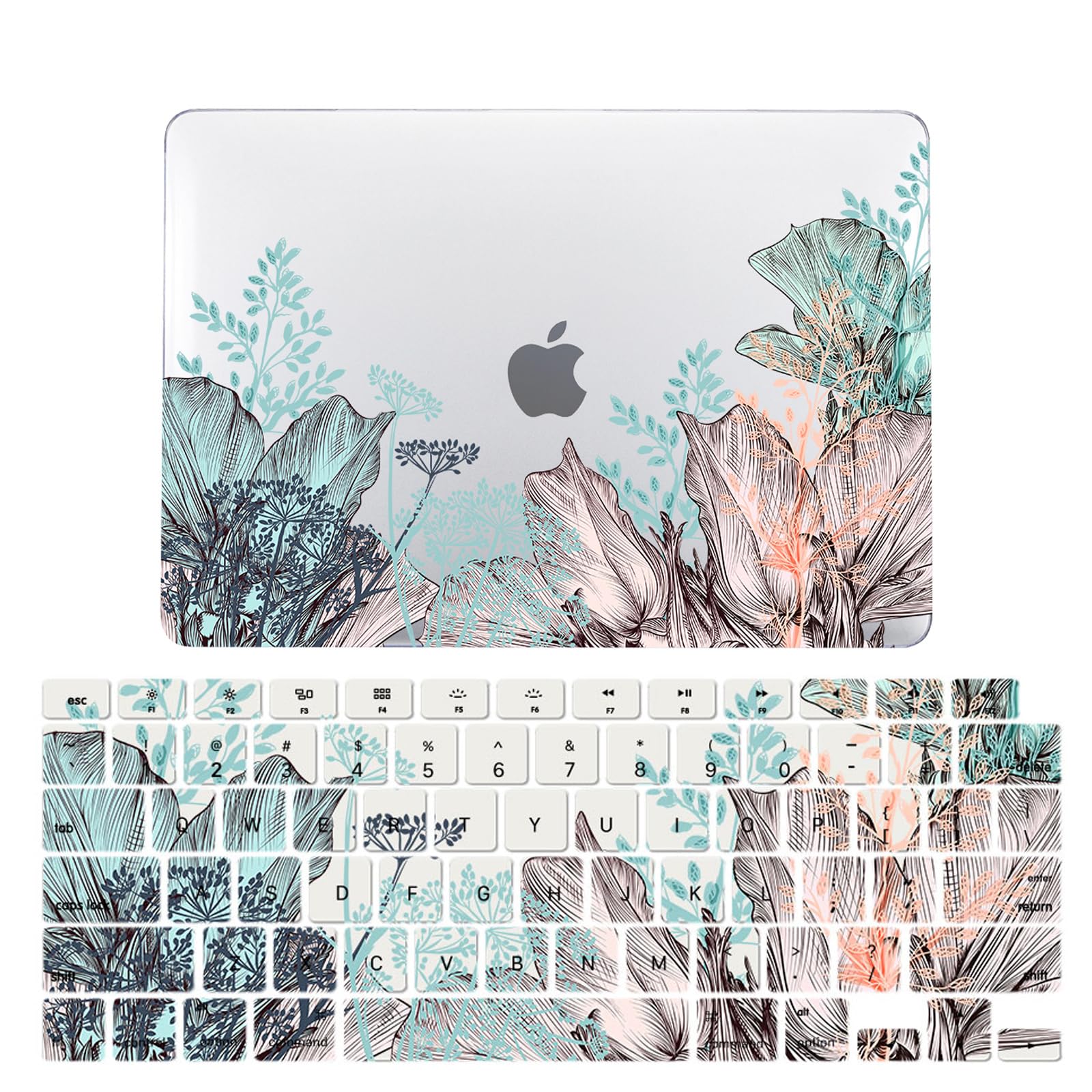 Carcasa dura MacBook Air 15 M2 A2941 antichoque y protector teclado H 6