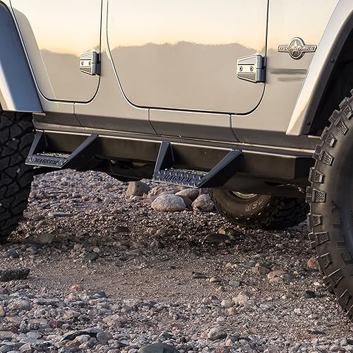 Miniatura 2 de Raptor Series RTS74JP 18-21 Jeep Wrangler JL Unlimited 4 puertas Negro Cab Longitud RT escalones