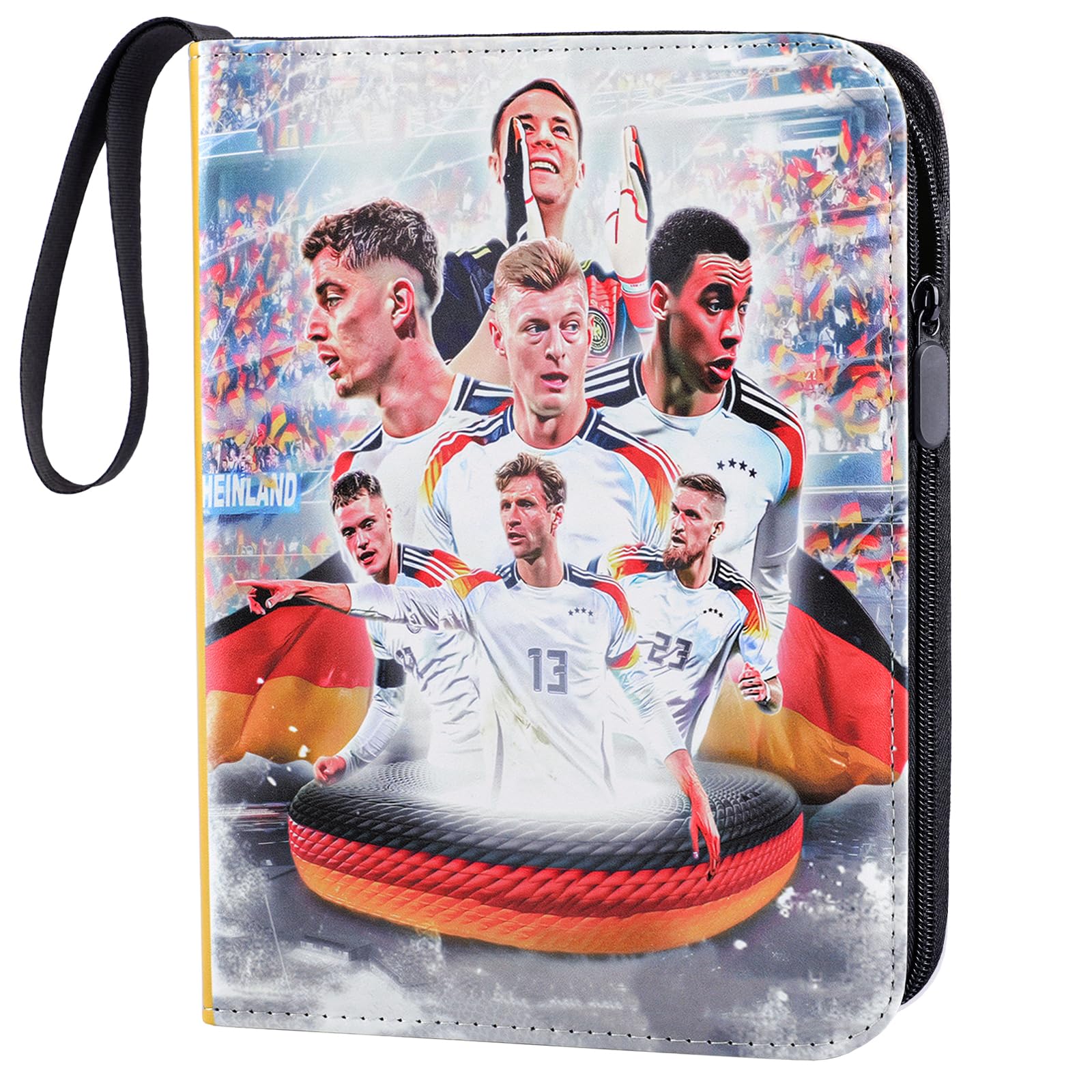 Football Trading Card Album with 4 Pockets, 50 Sleeves for 400 Cards — image 1
