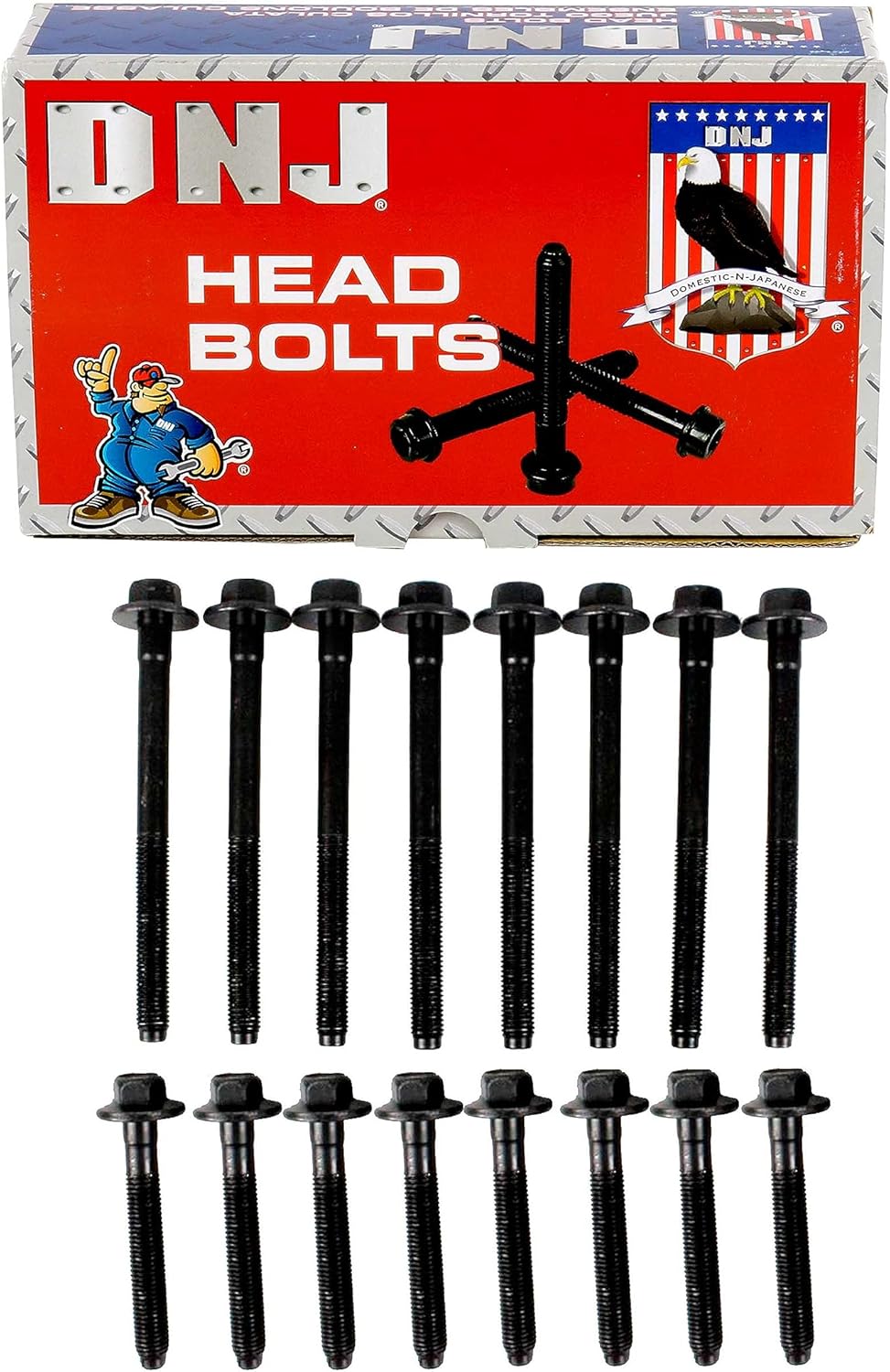 DNJ HBK4122 Head Bolt Kit for 1996-1997 Ford Windstar 3.8L V6 12V OHV 232cid