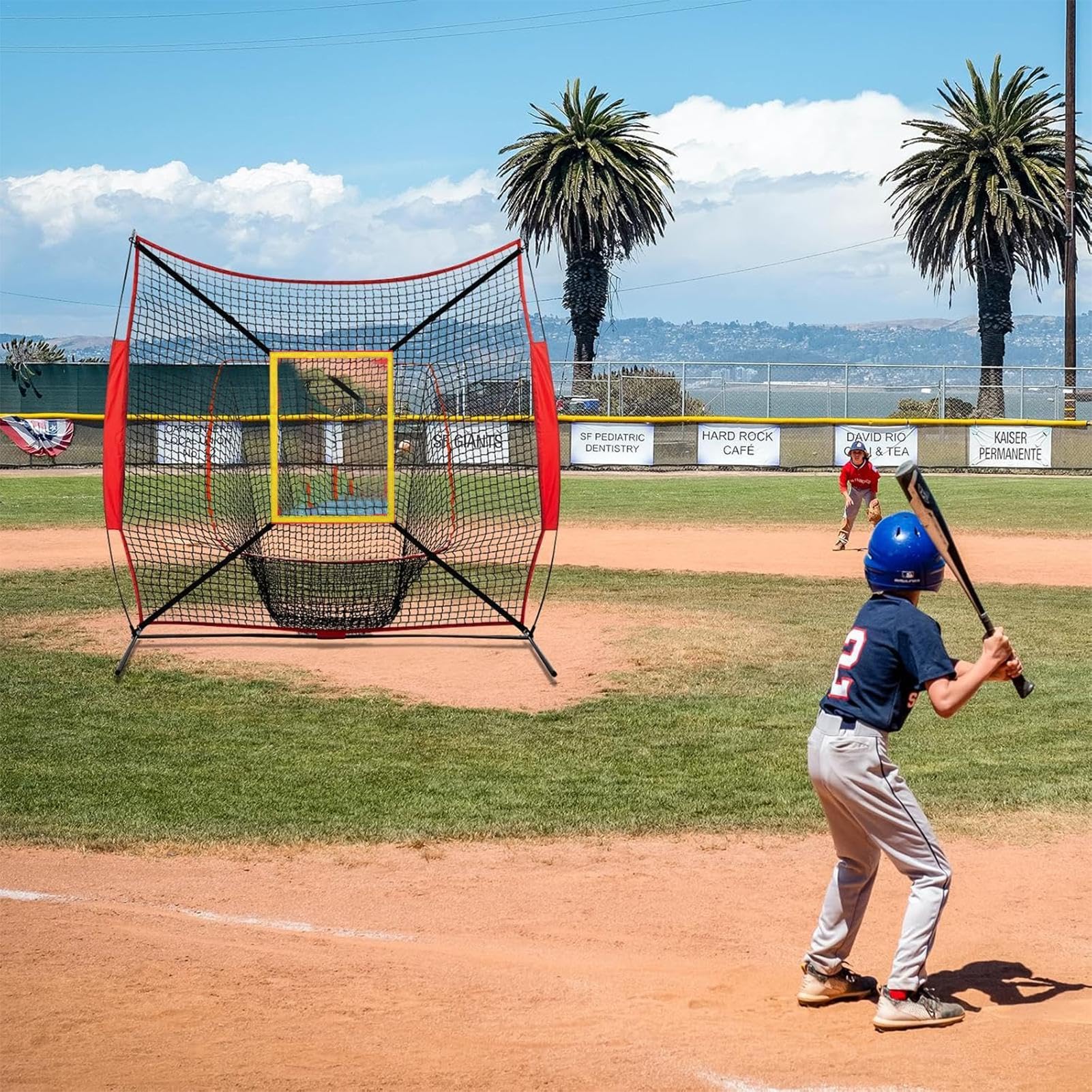 Zone de strike de baseball, cible de pitching de baseball | Pitching Strike Zone 4 sangles réglables | Équipement d'entraînement professionnel pour pratiquer avec précision le lancer et la frappe