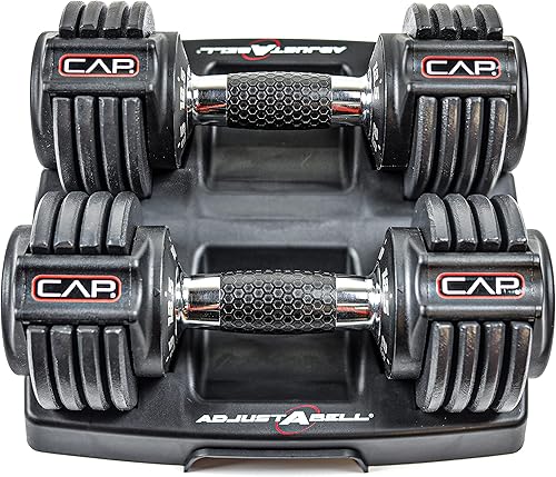 Miniatura 6 de CAP Barbell ADJUSTABELL Adjustable Round Dumbbell Weights - Singles & Pairs  12.5 lb, 25 lb & 55 lb  Multiple Handle Options
