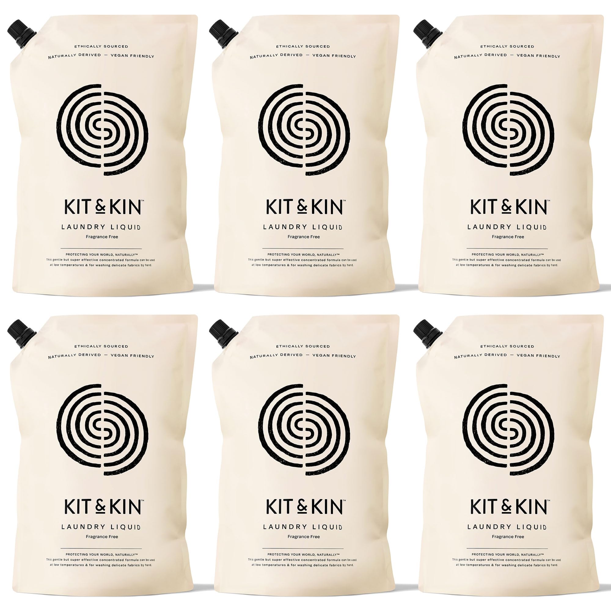 Eco Laundry Detergent x 6 Litres | Hypoallergenic & Fragrance-Free For Sensitive and Baby Skin | Non-toxic Natural Liquid Detergent | Accredited By Allergy UK