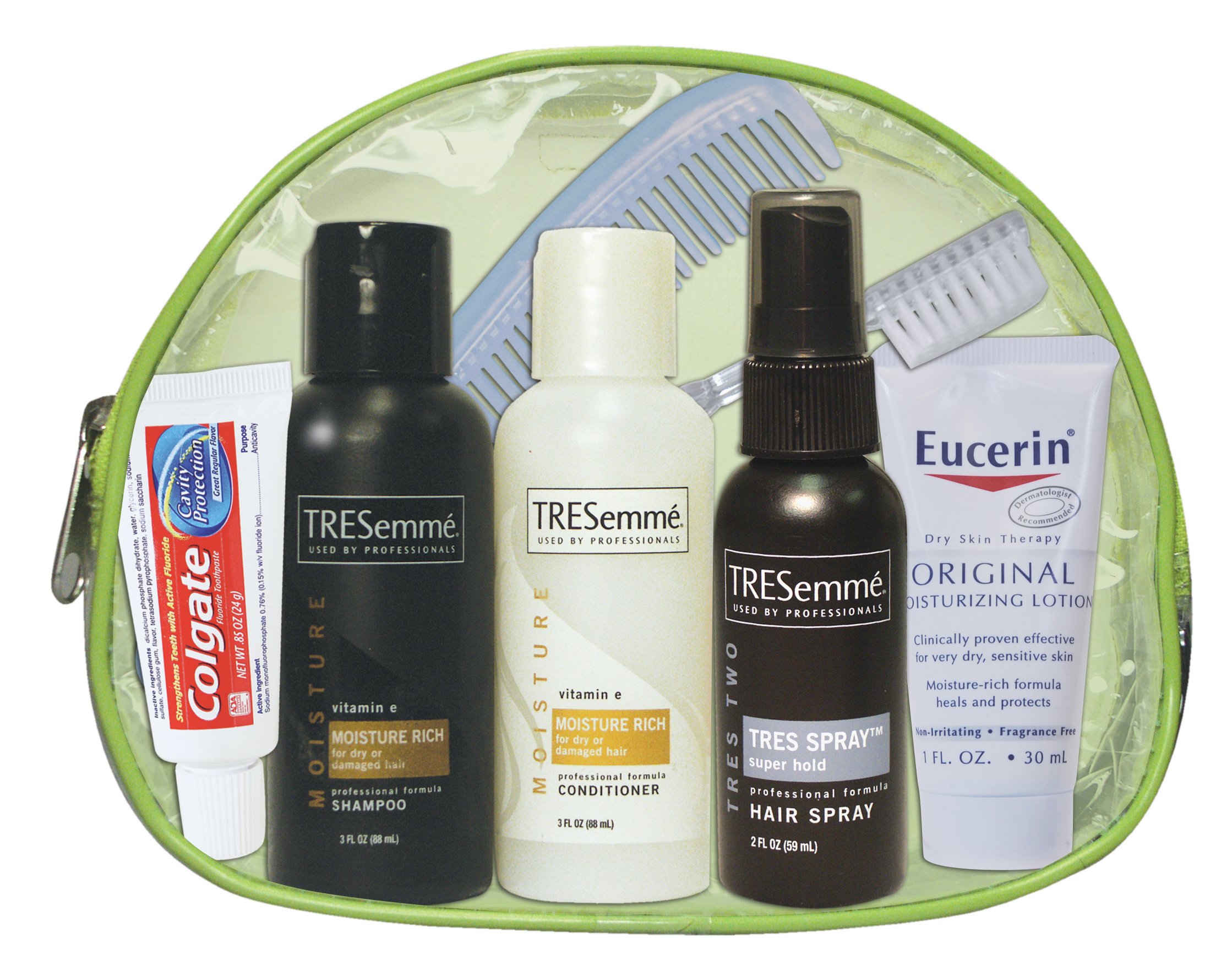 Convenience Kits 63 Women's 9 Piece Tresemme Vinyl Designer Cosmetic Bag Kit (Case of 6)