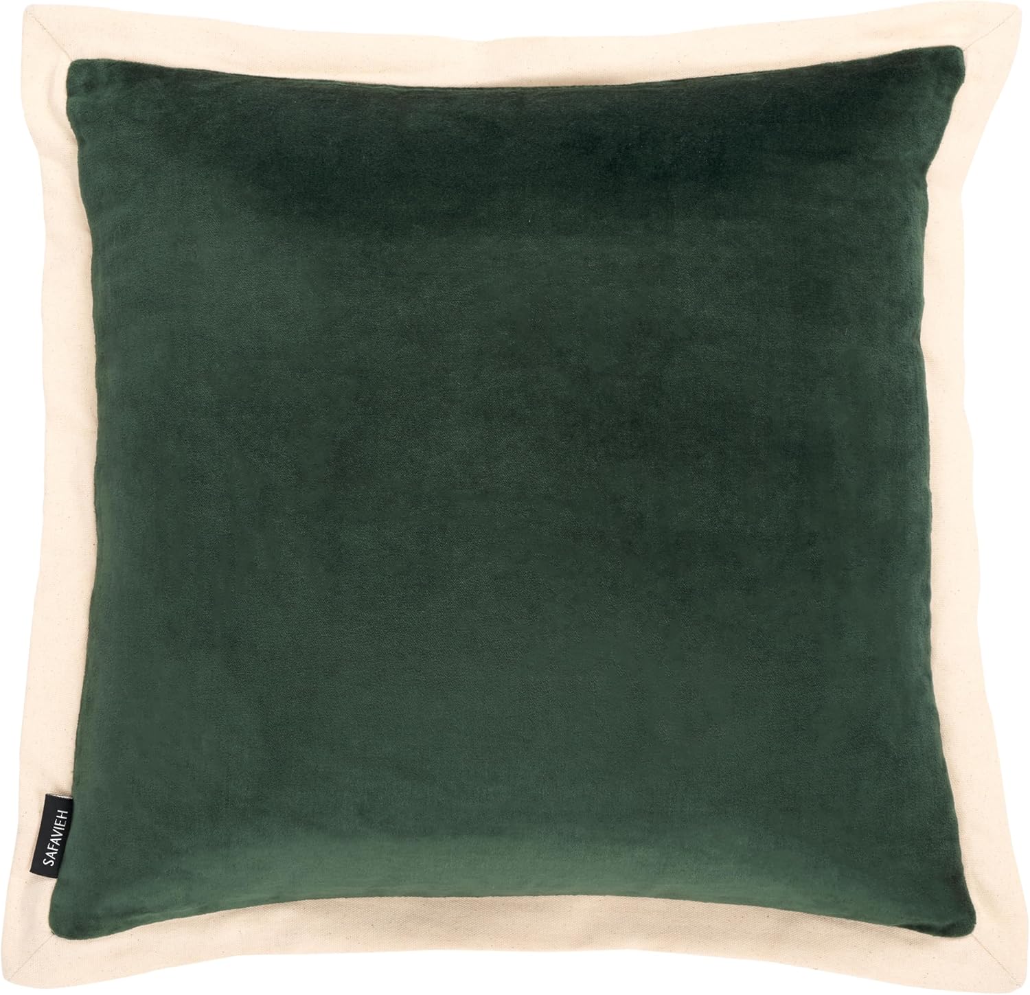 SAFAVIEH Jordy, 18 X 18, Burnt Orange/Natural, Cotton Throw Pillow