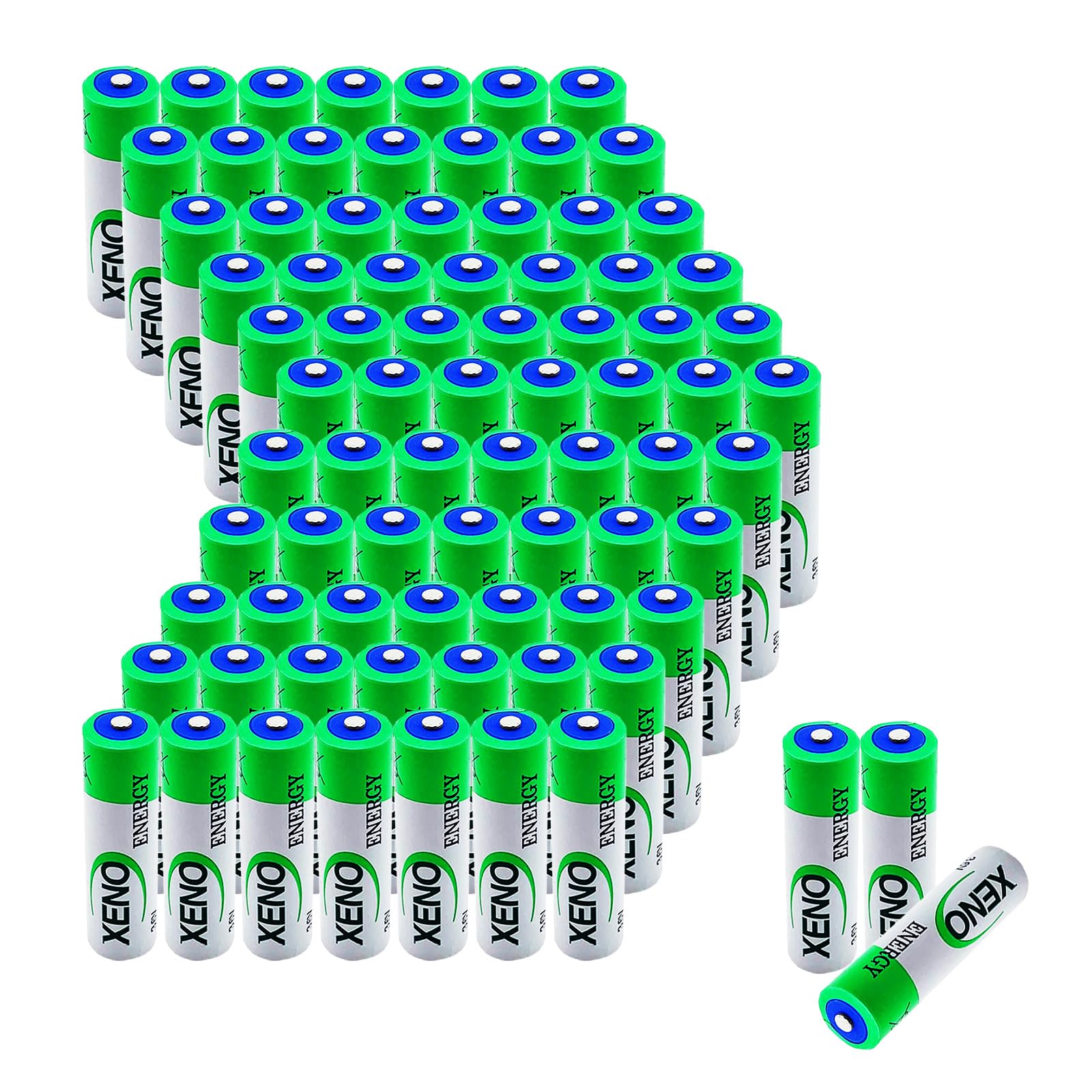 80-Pack XL-060F Battery 3 6V 2400mAh AA LiSOCI2 Non-Rechargeable Lithium Battery for Alarm Systems Tracking Devices Meter