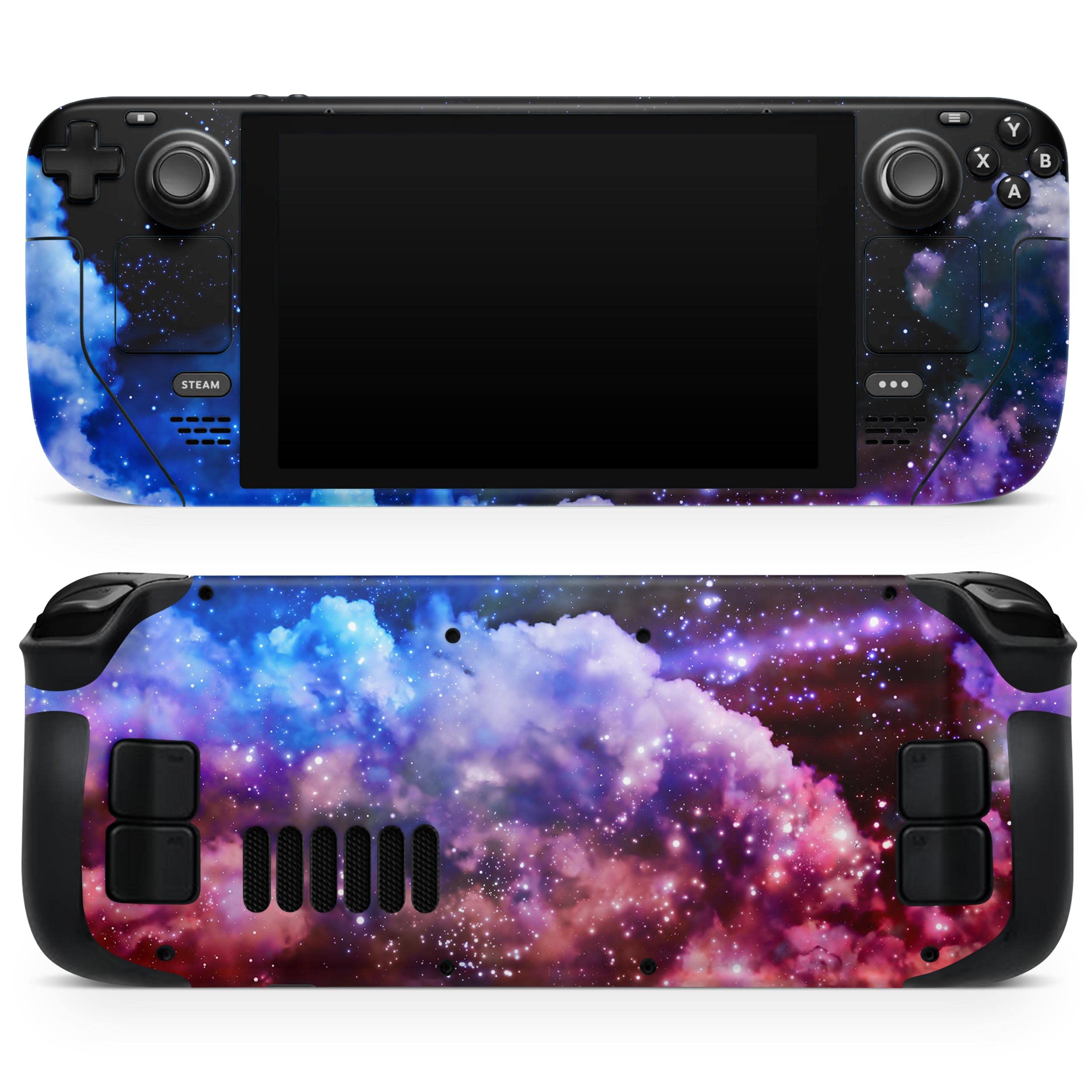 Design Skinz - Compatible with Steam Deck - Skin Decal Protective Scratch-Resistant Removable Vinyl Wrap Cover - Purple Blue and Pink Cloud Galaxy