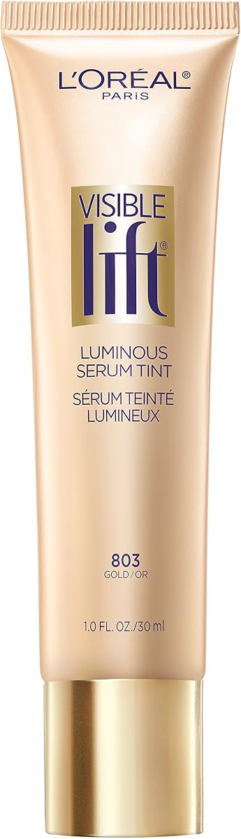Sérum Luminoso Visible Lift de L’Oréal Paris Cosmetics, dorado, 1 onza líquida