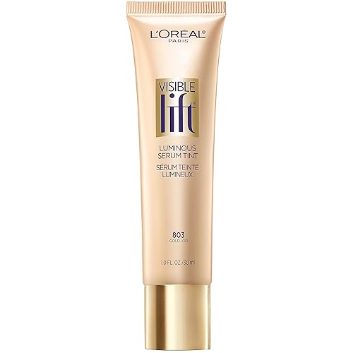 LOreal Paris Cosmetics Visible Lift - Tinte de suero luminoso dorado 1 onza líquida