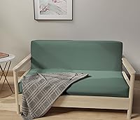 Vista 2 de LANE LINEN Fundas de futón tamaño completo, fundas deslizables 100% algodón, funda de colchón tamaño completo para sofá cama futón, funda de sofá