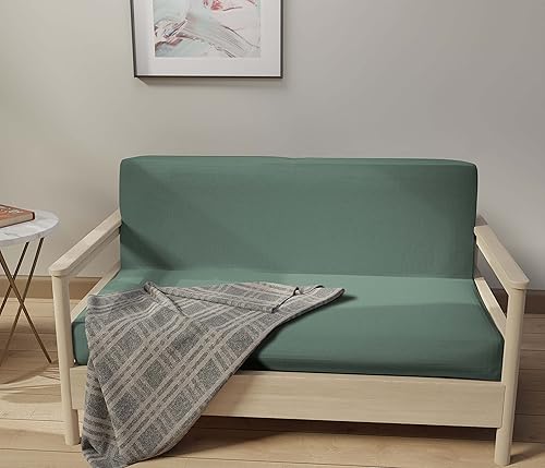 Miniatura 2 de LANE LINEN Fundas de futón tamaño completo, fundas deslizables 100% algodón, funda de colchón tamaño completo para sofá cama futón, funda de sofá