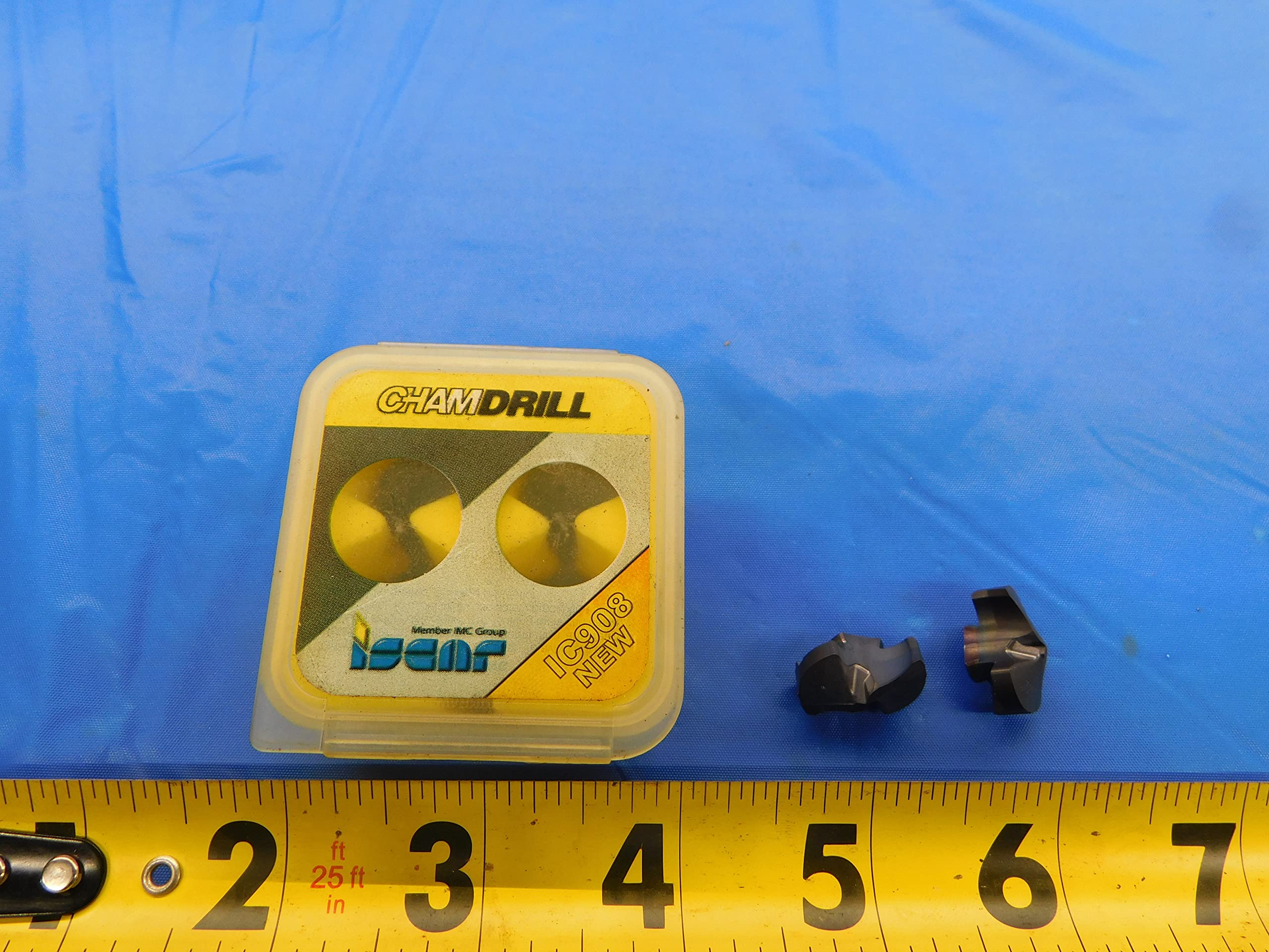 2PCS New ISCAR IDI 0720-SG/IDI 183-SG IC908 Carbide CHAMDRILL Inserts - FAX-MB7414