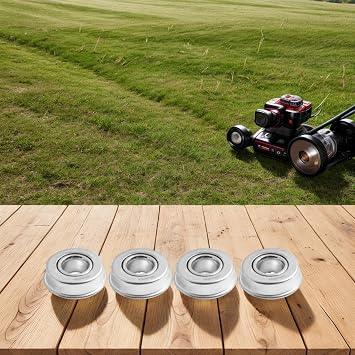 4 PCS Wheel Bearings 12.7x28.6x11mm Compatible with for HONDA Lawn Mower HR215 HRB536 5221 Part 91055-VA4-003 741-0180 741-0262 Low Friction Design Silver