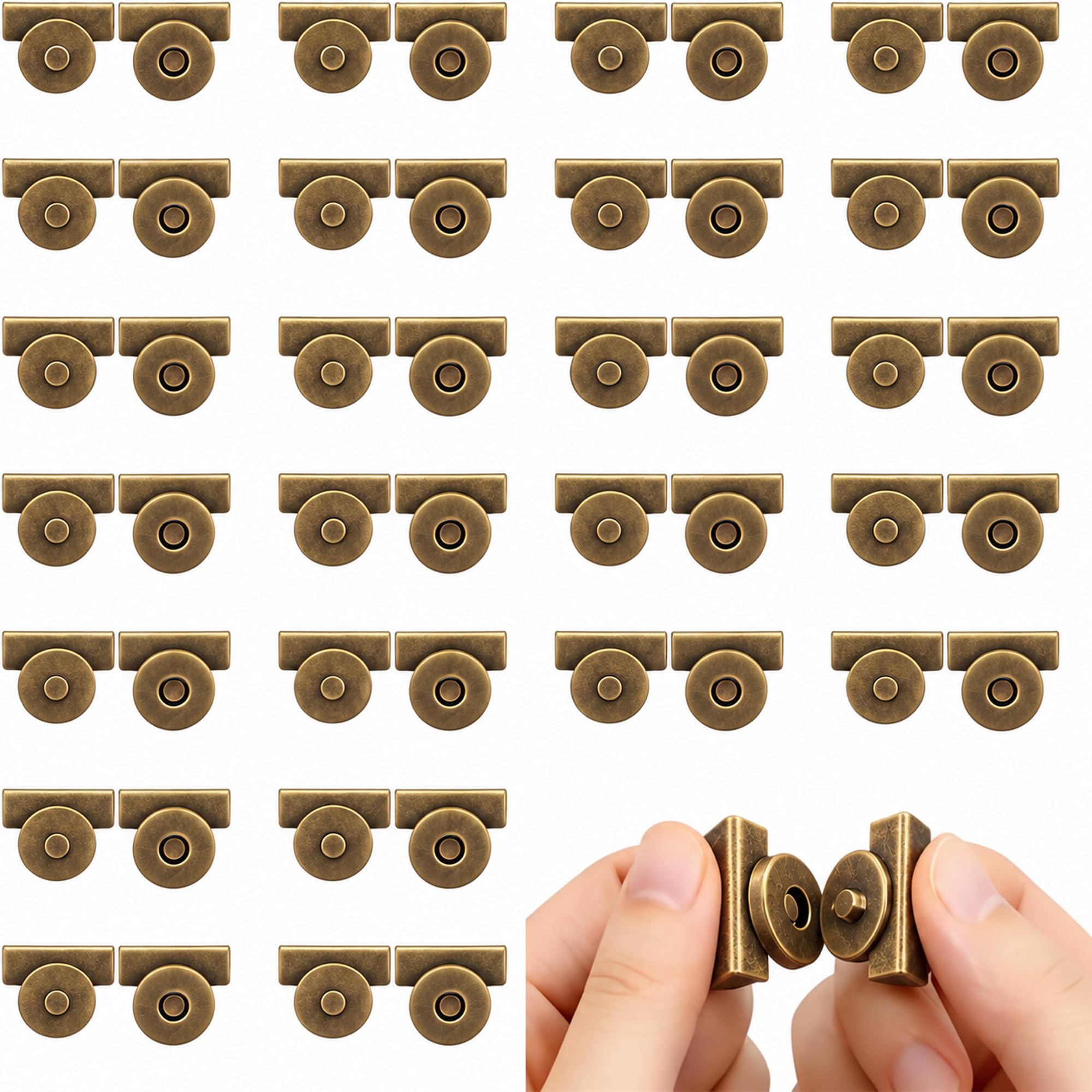 Magnetic Purse Clasps - 24 Pack -12