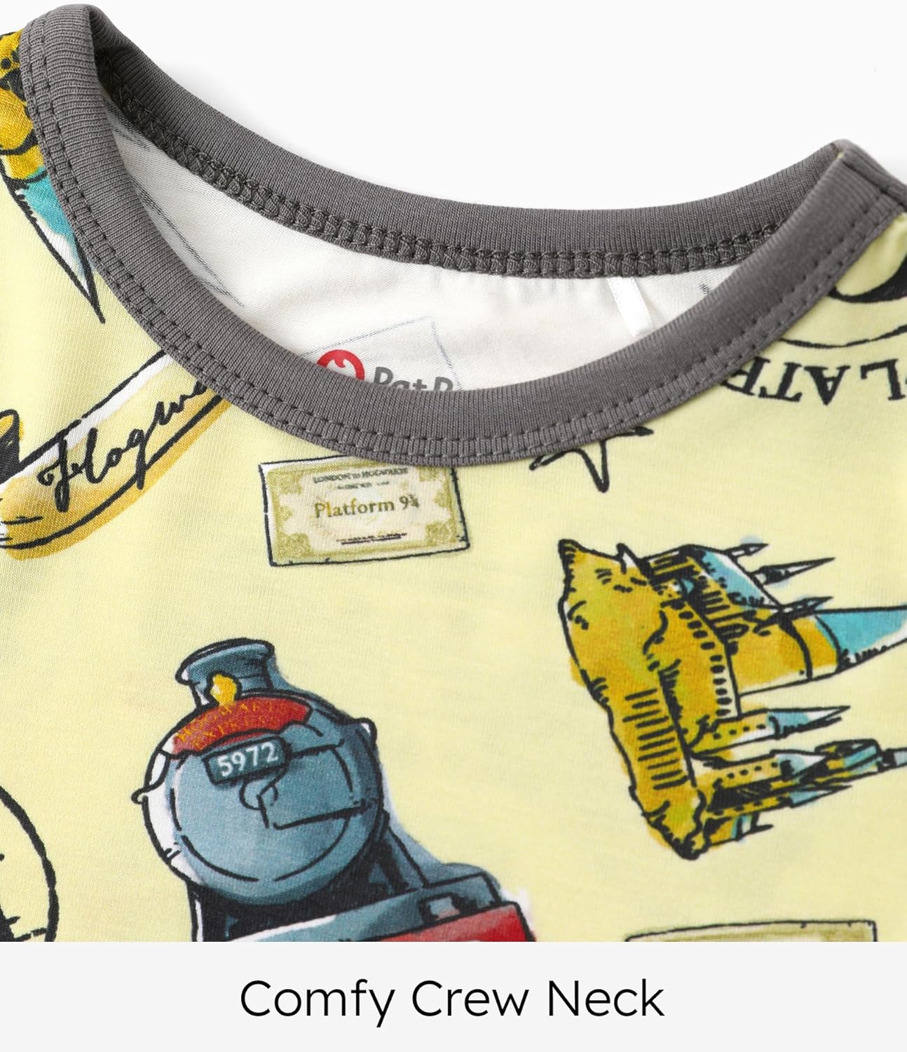 Harry Potter Pajamas with Bamboo Viscose Gryffindor Hogwarts Boys/Girls Snug Fit Shirt and Pant from Toddler to Big Kid - Image 3